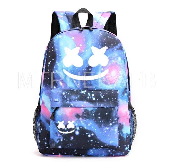Polyester Printing Backpack Breathable Water proof Student Schoolbag