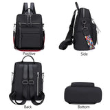 Waterproof Oxford Women Backpack Anti-theft Shoulder Bags