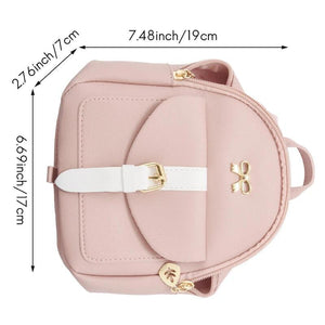 3X Mini Backpack Small Diagonal Bag Leather Bow Ladies Wallet