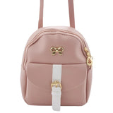 3X Mini Backpack Small Diagonal Bag Leather Bow Ladies Wallet