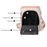 Flower Embroidery Anti-theft Women's Backpack