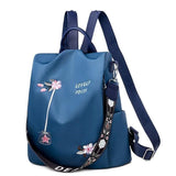 Flower Embroidery Anti-theft Women's Backpack