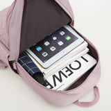 Plaid Women Backpack Durable Fabric Oxford School Bag