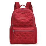 Plaid Women Backpack Durable Fabric Oxford School Bag