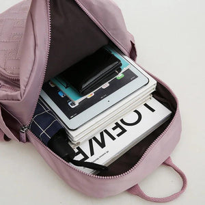 Plaid Women Backpack Durable Fabric Oxford School Bag Pretty Style Girls School