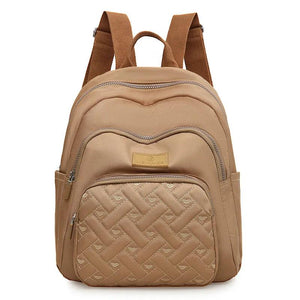 Plaid Women Backpack Durable Fabric Oxford School Bag Pretty Style Girls School