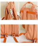 Casual Girl School Backpack Cartoon Large Capacity Waterproof Travel Book Bag