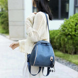 Women Backpack PU Leather Backpacks Teenage Girls Female School Bag