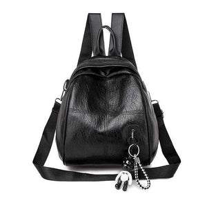 Women Backpack PU Leather Backpacks Teenage Girls Female School Bag
