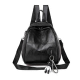 Women Backpack PU Leather Backpacks Teenage Girls Female School Bag