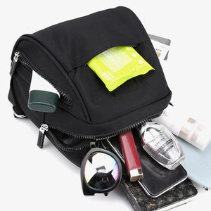 Mini Waterproof Nylon Backpack for Women