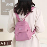 Mini Waterproof Nylon Backpack for Women