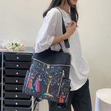 Retro Ethnic Anti Theft Women Backpack Oxford School Bag Girls Travel Bag