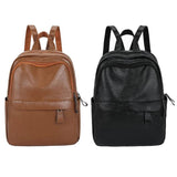 PU Backpack Large Capacity Teen School Bags Waterproof Rucksack Travel