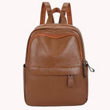 PU Backpack Large Capacity Teen School Bags Waterproof Rucksack Travel