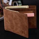 Men's Bifold Casual Style Wallet Short Small Clutch Purse