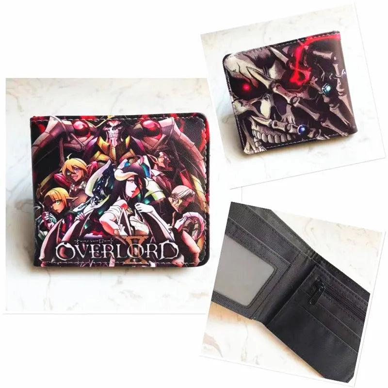 Anime Ainz Ooal Wallet PU Leather Purse Short Wallet Cosplay Gift