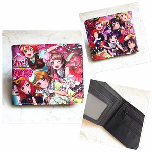 Lovelive Wallet PU Leather Purse Short Wallets Cosplay Gift