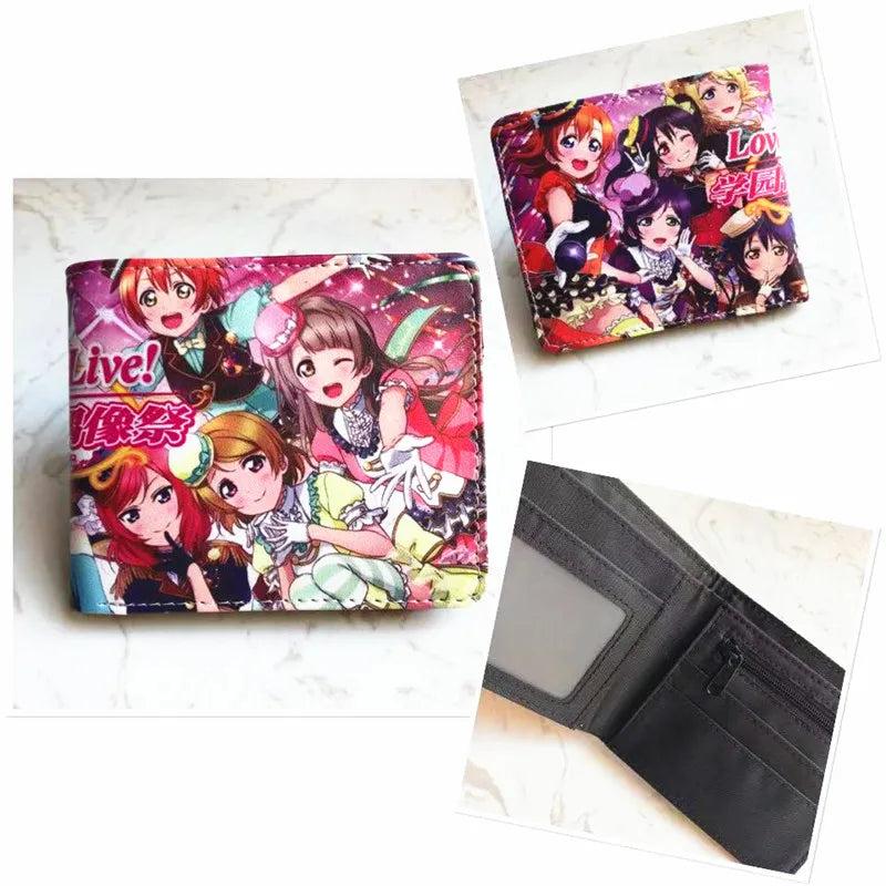 Lovelive Wallet PU Leather Purse Short Wallets Cosplay Gift