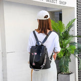 Flower Embroidery Women Backpack Female Daily Travel Bag Schoolbag