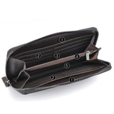 Men's Leather Wallet Clutch Bag Man Purse Carteira Masculina Couro