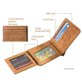 Slim PU Leather Men's Wallet Billfold Card Holder