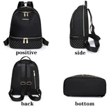 Vintage Oxford Cloth Rivet Women Backpack