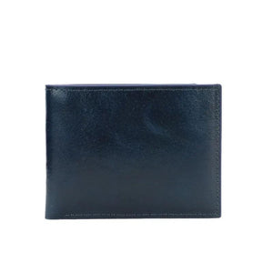 Monogrammed Cow Leather Men Bifold Card Wallet Waxy Oil Leather Short Wallet
