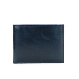 Monogrammed Cow Leather Men Bifold Card Wallet Waxy Oil Leather Short Wallet