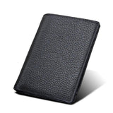 Anti RFID Theft Leather High Men Wallets Brush Short Wallet