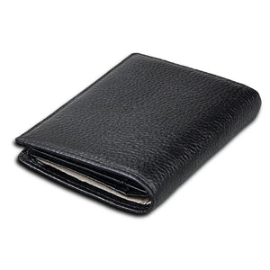 Anti RFID Theft Leather High Men Wallets Brush Short Wallet