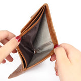 Men's Crazy Horse Leather Wallet Anti-Theft Brush Men's Wallet