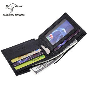 Kangaroo Kingdom Leather Wallet Men Wallets Short Leather Purse