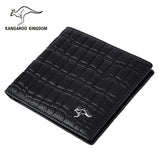 Kangaroo Kingdom Leather Wallet Men Wallets Short Leather Purse