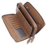 Men's Long Purse Business Clutch Wallet High Capacity Male Purse
