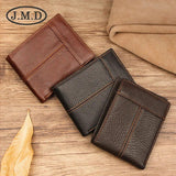 Men's Leather Wallet Short Clip Wallet with Dollar Clip