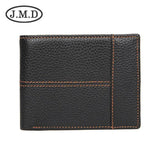 Men's Leather Wallet Short Clip Wallet with Dollar Clip