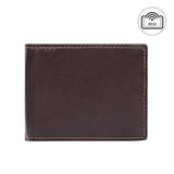 Men's Leather Wallet Short RFID Anti theft Brush Dollar Clip