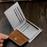 Student Man Wallet with Anti Thief Chain