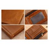 Short Bifold Men Wallet Casual Solid Wallet Men With Coin Pocket