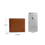 Short Bifold Men Wallet Casual Solid Wallet Men With Coin Pocket