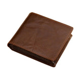 Short Bifold Men Wallet Casual Solid Wallet Men With Coin Pocket