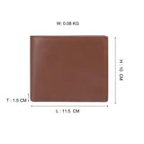 Short Bifold Men Wallet Casual Soild Wallet with Coin Pocket