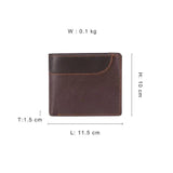 Leather Men Wallet Bifold Casual Solid with Coin Pocket Purse MRF66