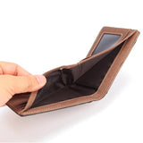 Oil Wax Cowhide Short Men Wallet Leather Purse