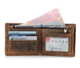 Men's Luxury Cow Leather Wallet Short Male Purse