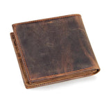 Men's Luxury Cow Leather Wallet Short Male Purse