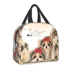 Biewer Reusable Lunch Box Leakproof Dog Thermal Cooler Insulated Bag