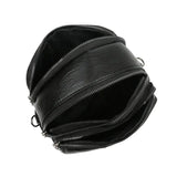 Women Leather Messenger Bag Multi-compartment Casual Shoulder Bag