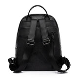 High Soft Leather Book Bags For Teenage Girls Travel Backpack